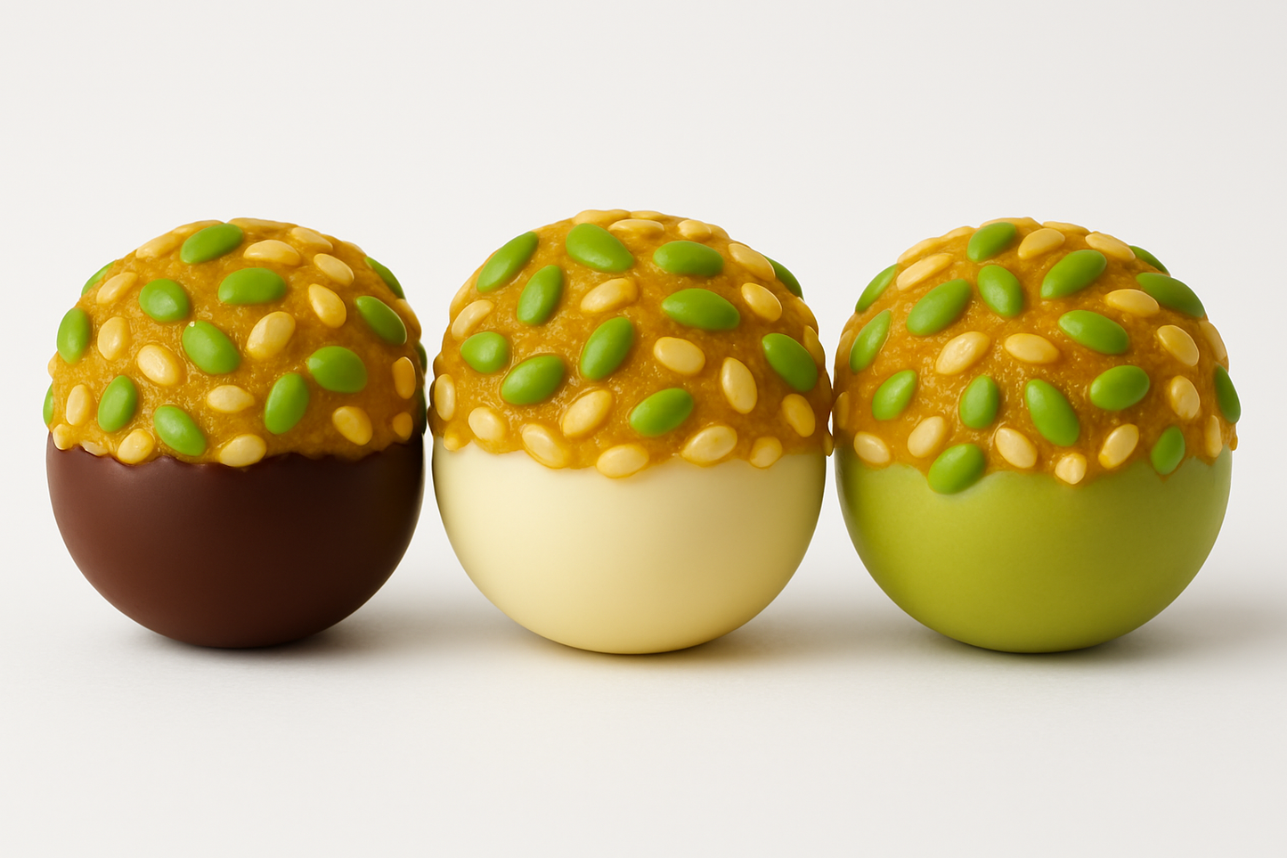 Brizchoo - Mixed 3 flavors - Chocolate - White chocolate - Pistachio