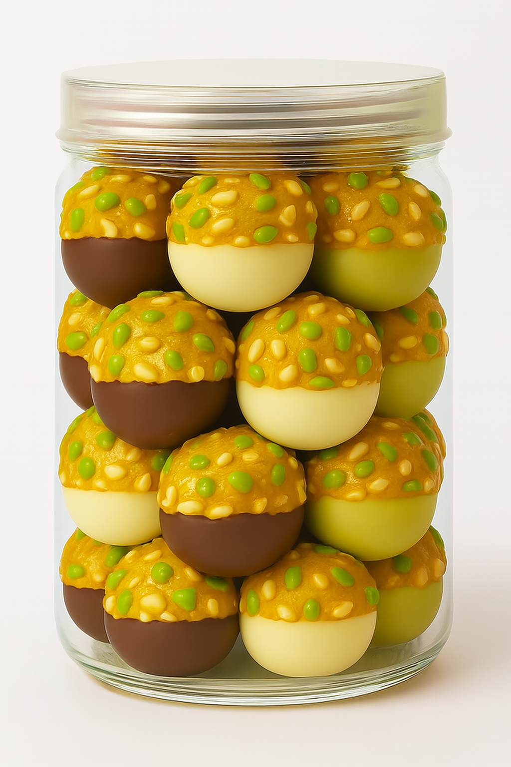 Brizchoo - Mixed 3 flavors - Chocolate - White chocolate - Pistachio